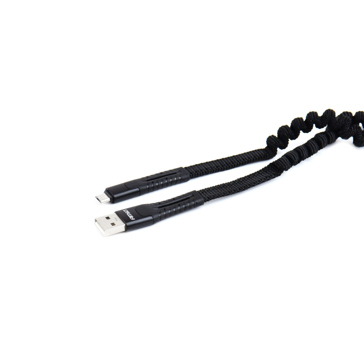 USB-kaapeli - micro-USB, jousitettu 120 cm UC-12 AMIO-02529