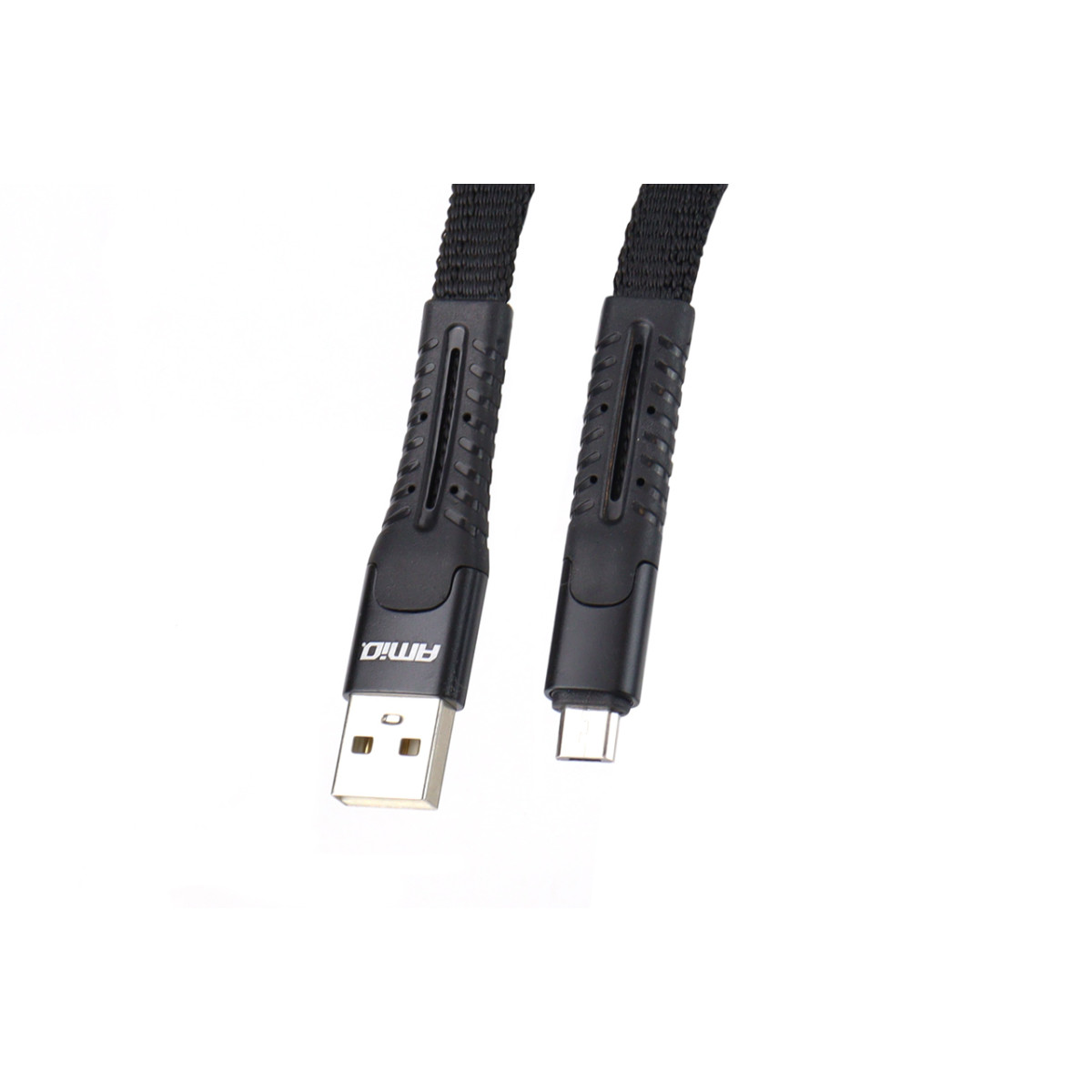 USB-kaapeli - micro-USB, jousitettu 120 cm UC-12 AMIO-02529