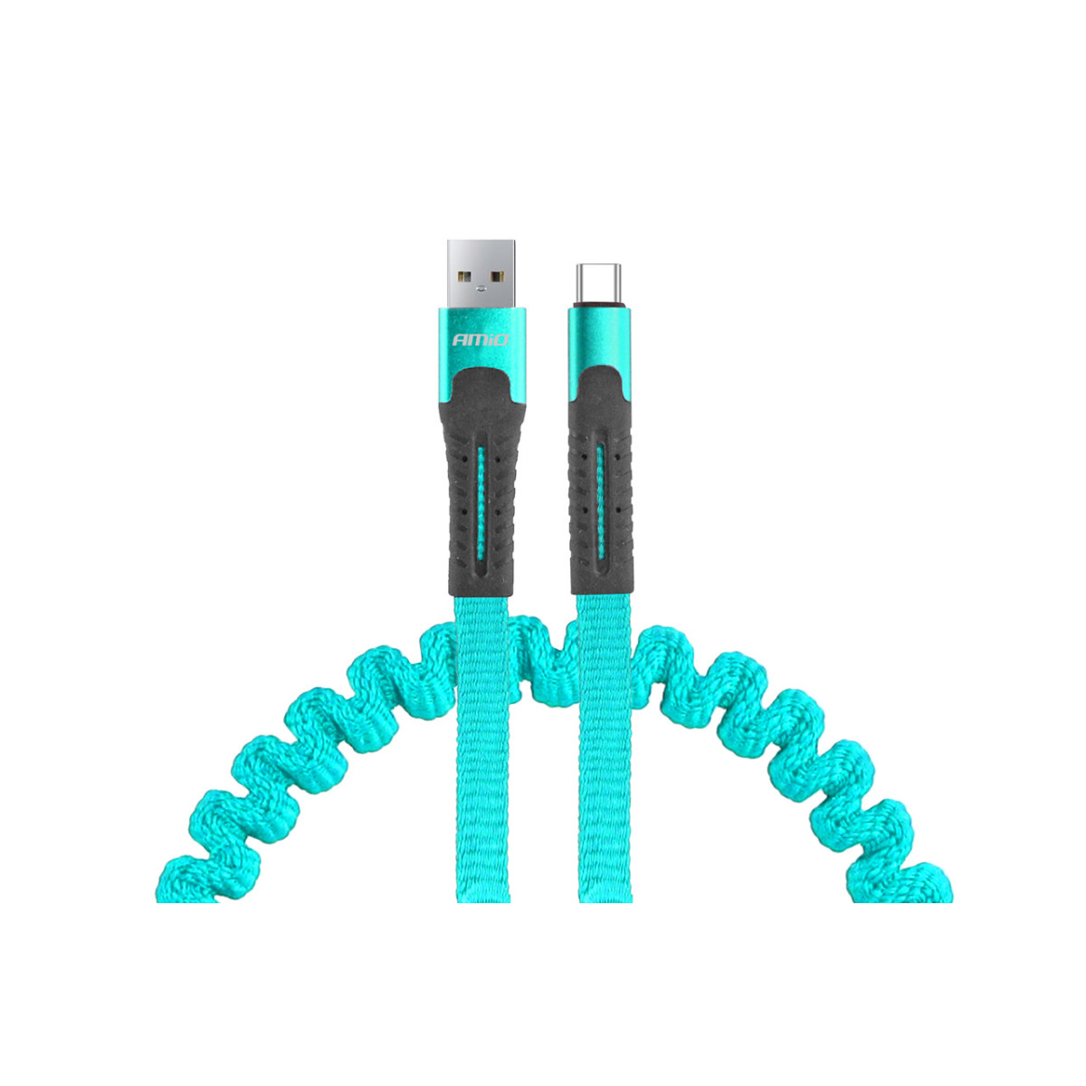 USB-C-kaapeli, jousikuormitteinen, 120 cm UC-14 AMIO-02531