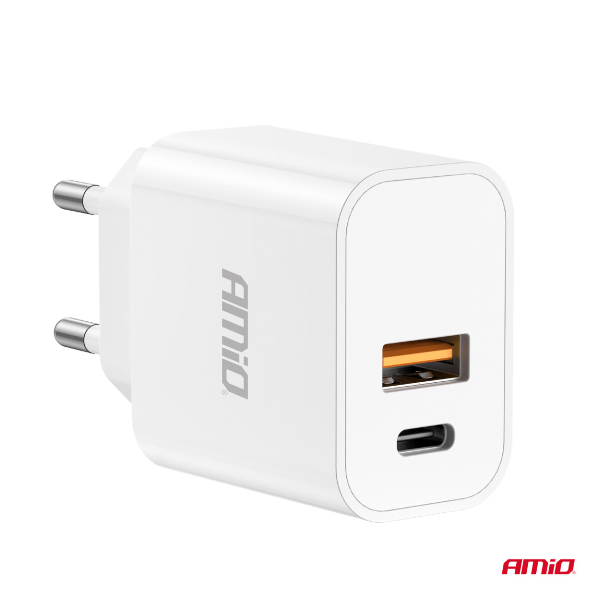 Seinälaturi PCH PRO-09 USB+USB-C 20W Pikalataus 230V