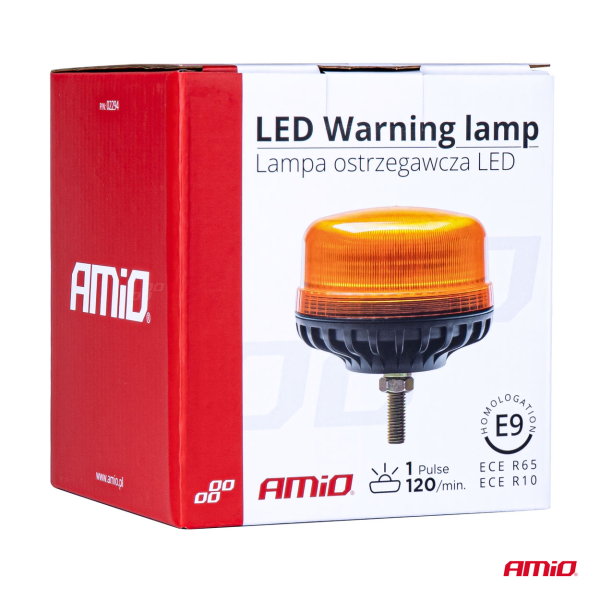 LED-varoitusvalo 36 LEDiä R65 R10 12V 24V W03sb AMIO-02294