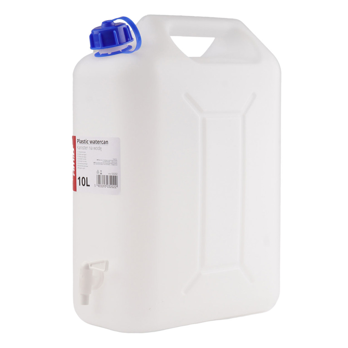 Muovinen vesisäiliö hanalla 10L AMIO-03202