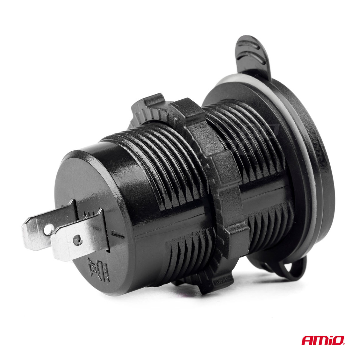 Vedenpitävä puhelimen laturi USB+USB-C 12/24V MOD-08