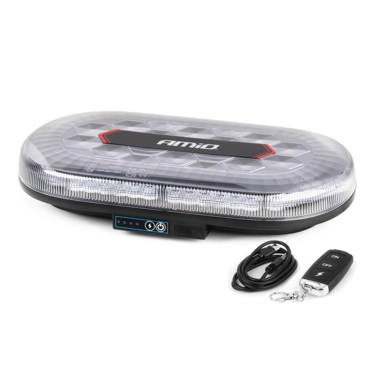 Langaton LED-valo kaukosäätimellä R65 R10 26W 12/24V AMIO-04369