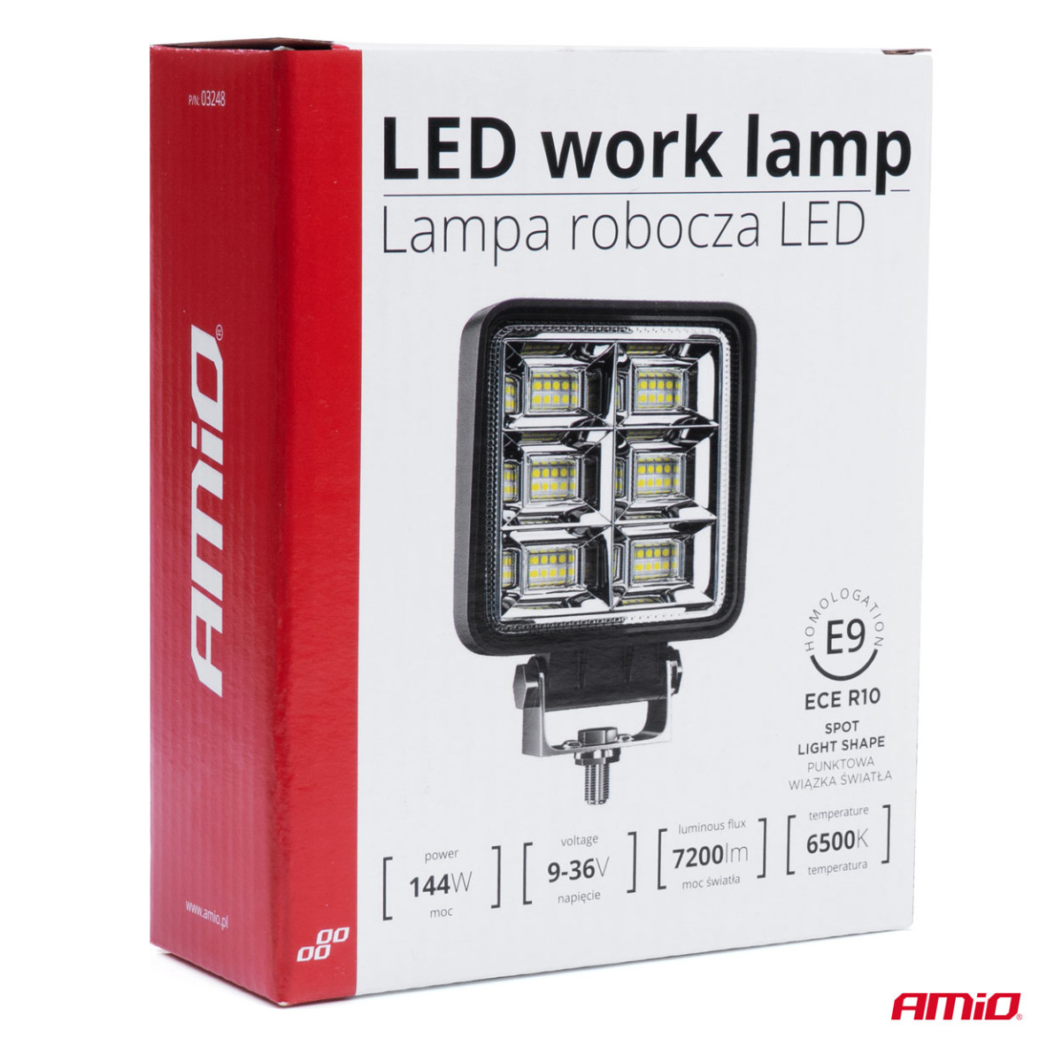 LED-työvalo, 144 W, 9-36 V, AWL37