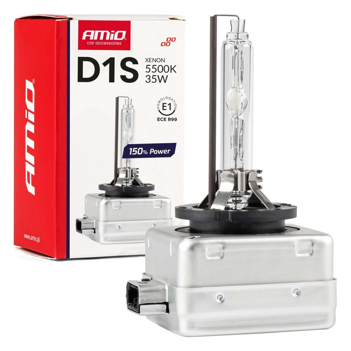 Xenon polttimo D1S 5500K 150% POWER AMIO-01968