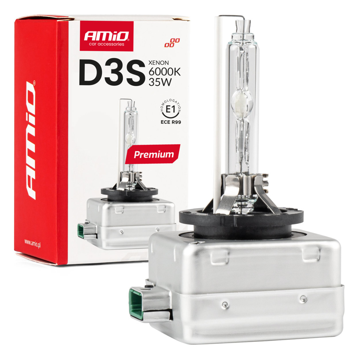 Ksenonpolttimo D3S 6000K PREMIUM AMIO-01979