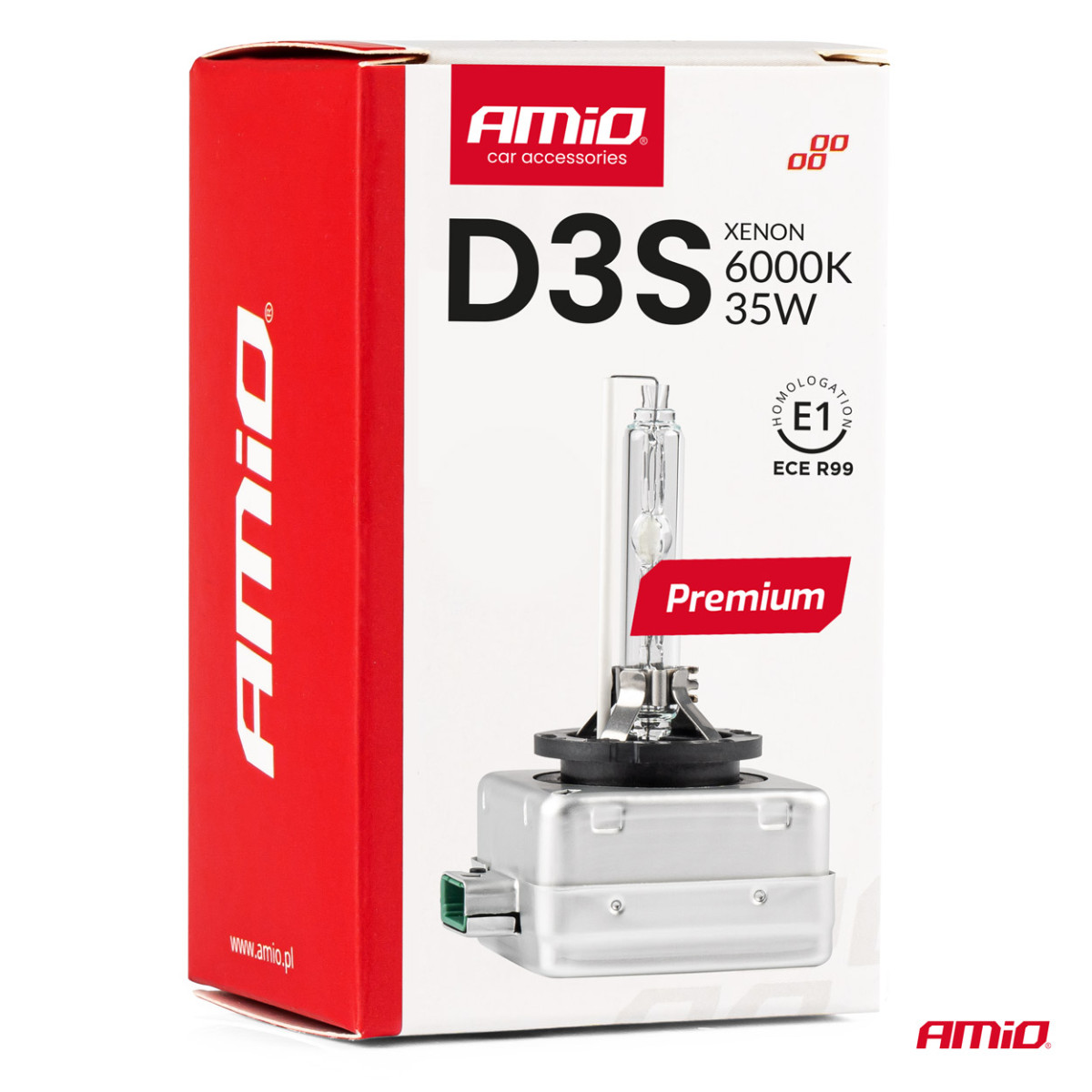 Ksenonpolttimo D3S 6000K PREMIUM AMIO-01979