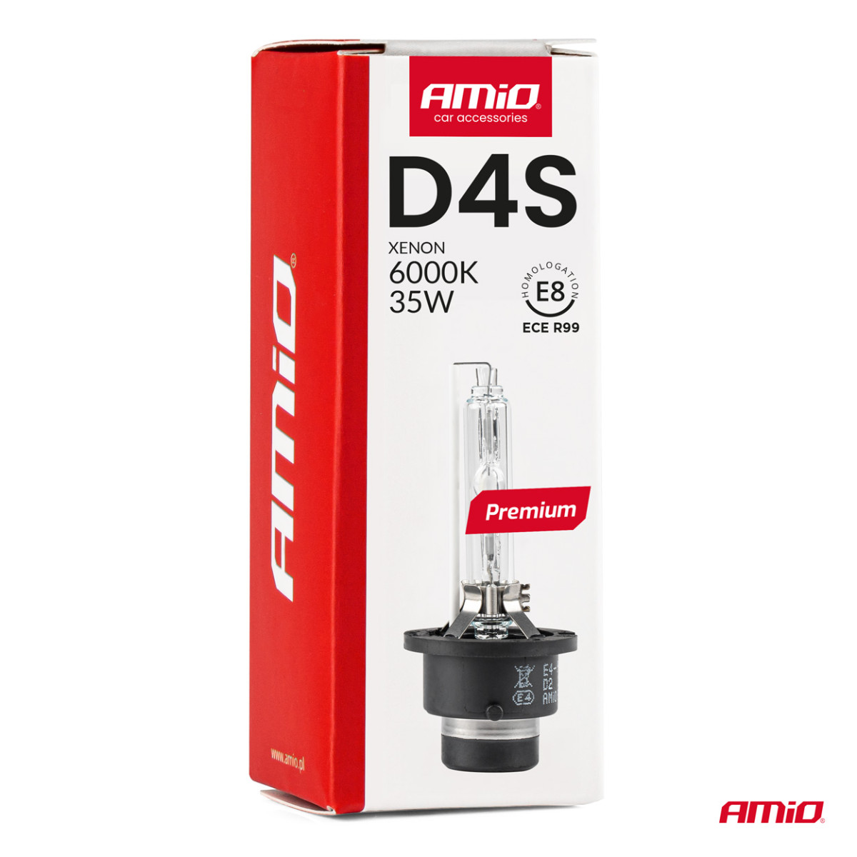 Ksenonpolttimo D4S 6000K PREMIUM AMIO-01981
