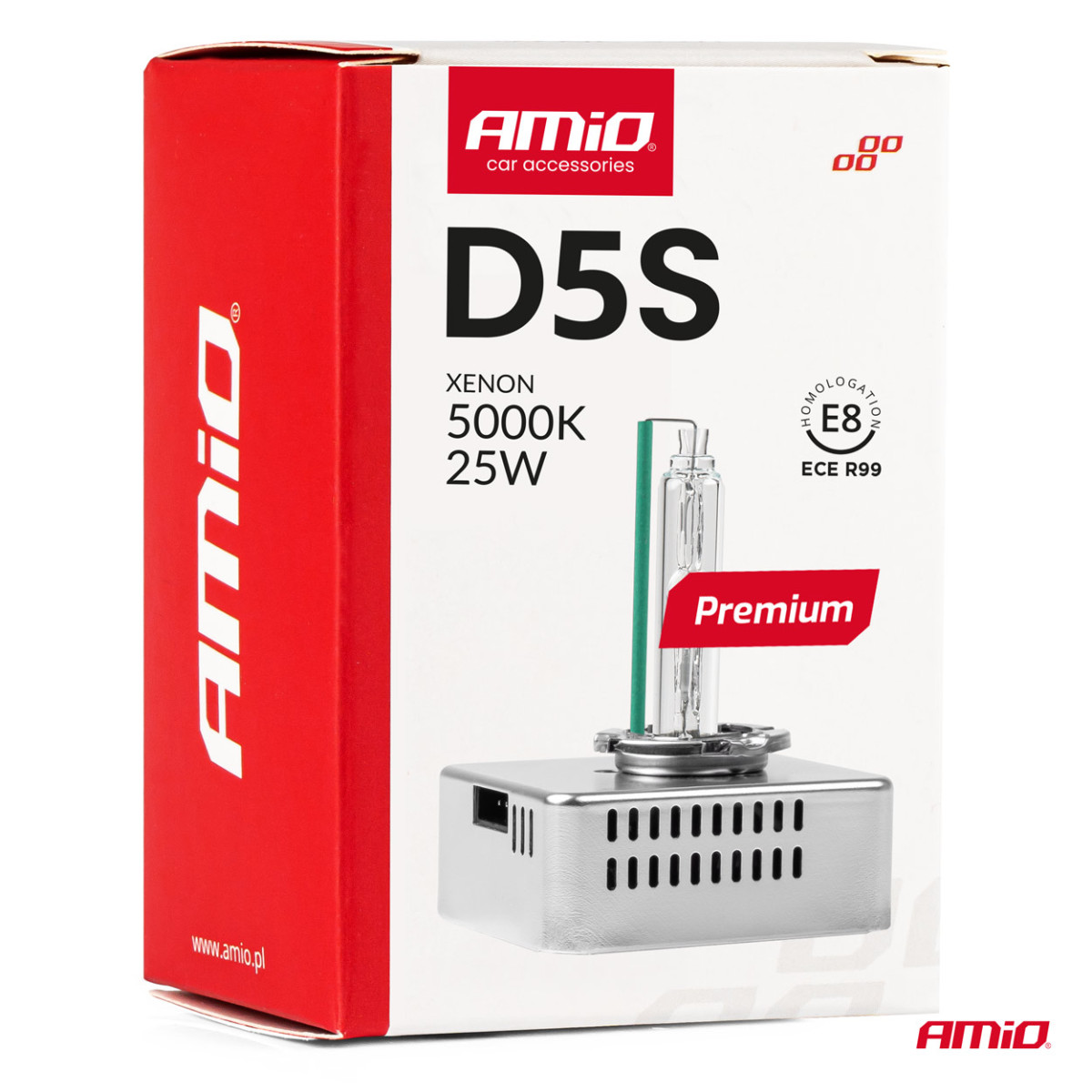 Ksenonpolttimo D5S 5000K PREMIUM AMIO-01220