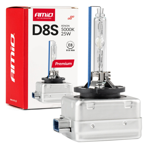 Ksenonpolttimo D8S 5000K PREMIUM AMIO-02395