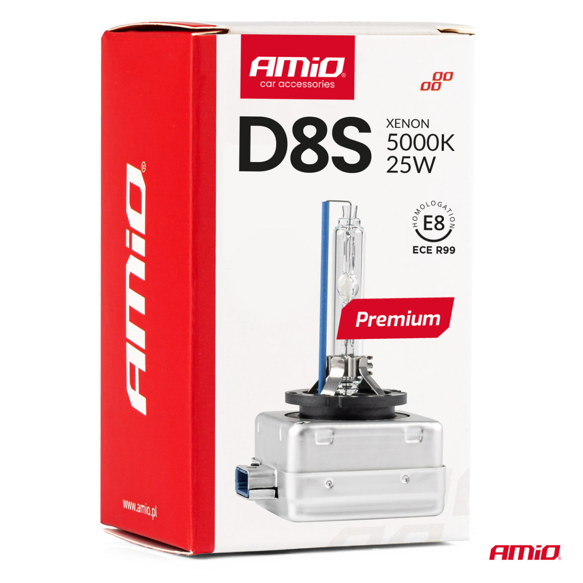 Ksenonpolttimo D8S 5000K PREMIUM AMIO-02395