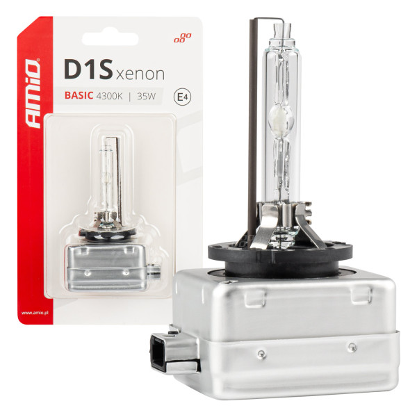 Ksenonpolttimo D1S 35W 4300K AMiO BASIC -blisterpakkaus AMIO-03863