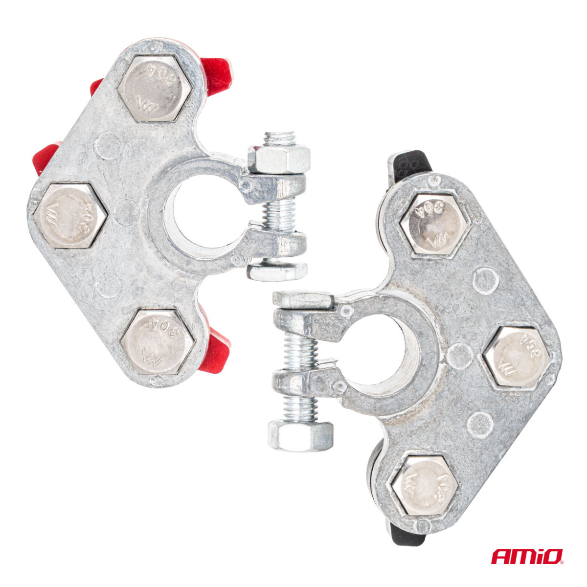 Akkuliittimet 800 A, galvanoitu, 2 kpl. AMiO-04391