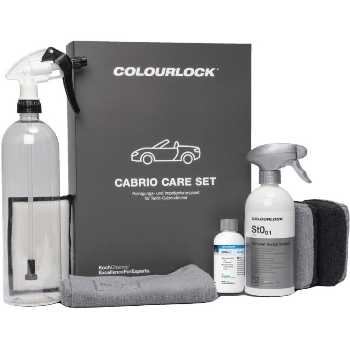 KOCH CHEMIE COLOURLOCK Cabrio Care Set, tekstiilikaton hoitosarja