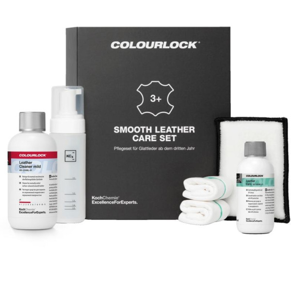 KOCH CHEMIE Colourlock Smooth Leather Care Set, Sileän nahan hoitosetti