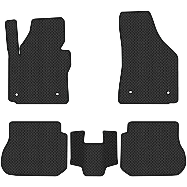Polymeeri EVA lattiamatot Volkswagen Caddy 5 paikkaa 2004-2015