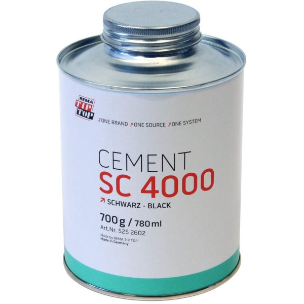 REMA Cement SC 4000 BLACK, liima, musta, 700 g/780 ml