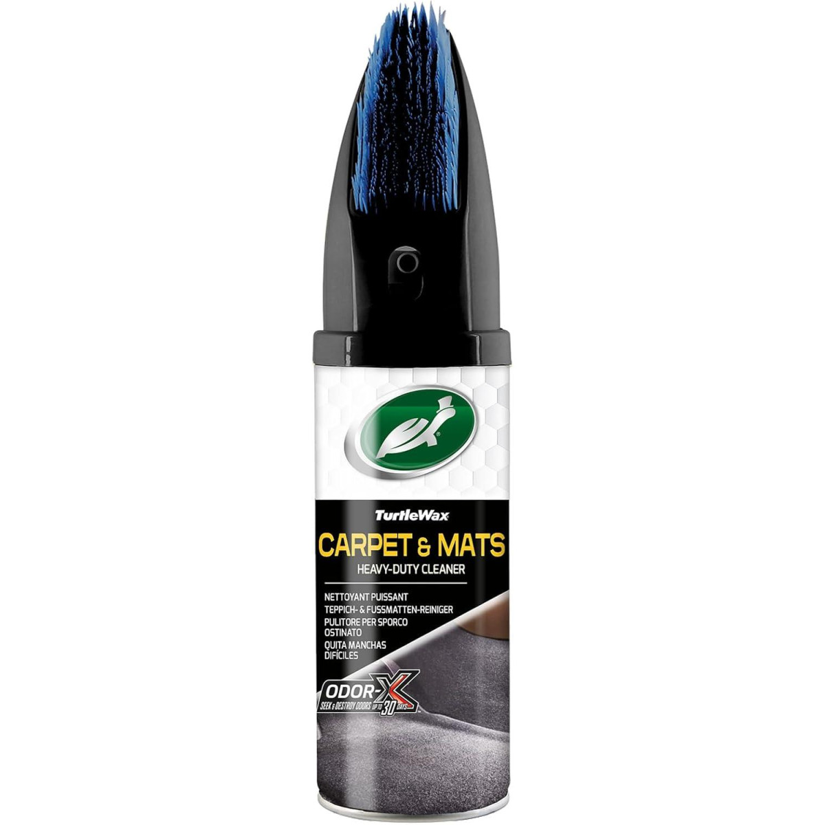 TURTLE WAX Power Out Carpets&Mats + Odor-X, mattojen ja ryijyjen puhdistusaine hajuja estävällä teknologialla, 400 ml TURTLE WAX Power Out Carpets&Mats + Odor-X, mattojen ja ryijyjen puhdistusaine hajuja estävällä teknologialla, 400 ml